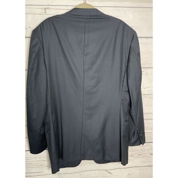 Hickey Freeman Loro Piana Tasmanian Super 130's Wool Blazer Jacket Coat 44R Gray - Picture 12 of 14